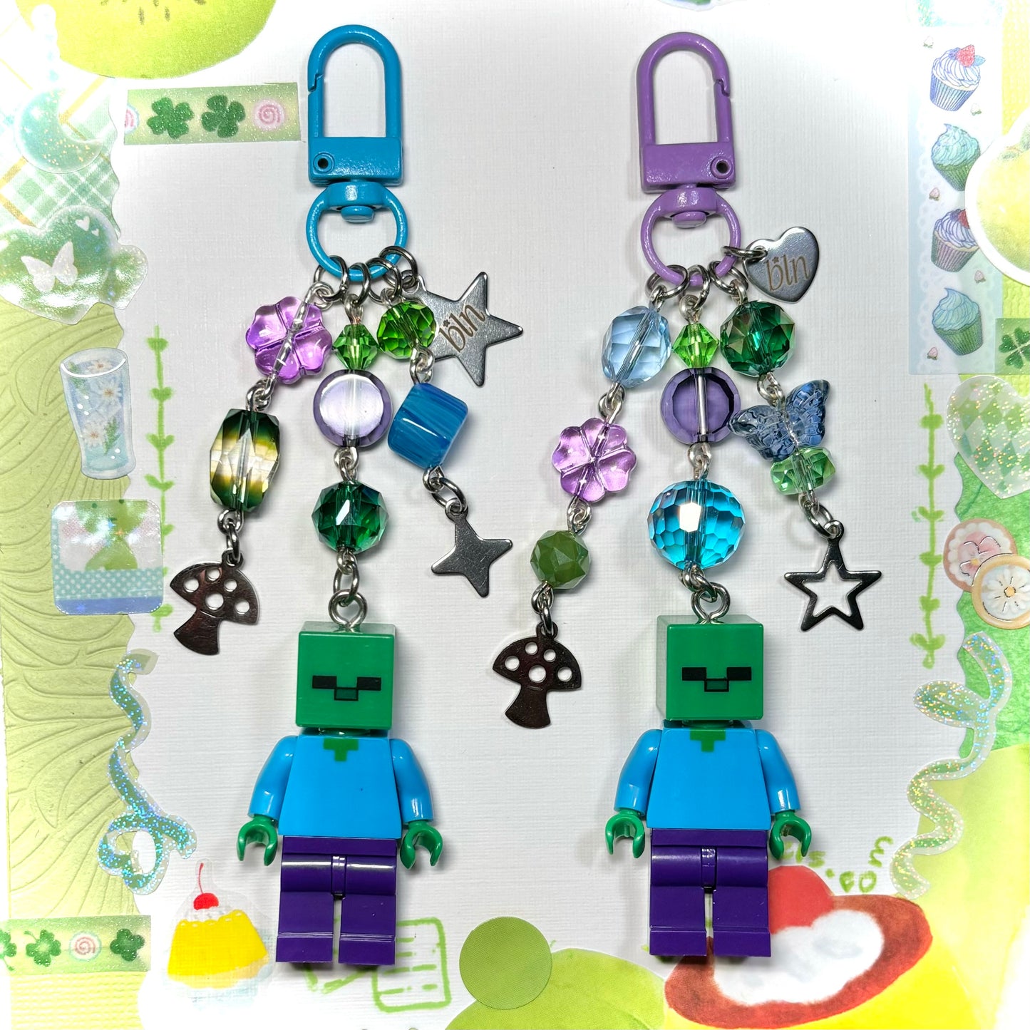 Minecrafy Zombie Keychain