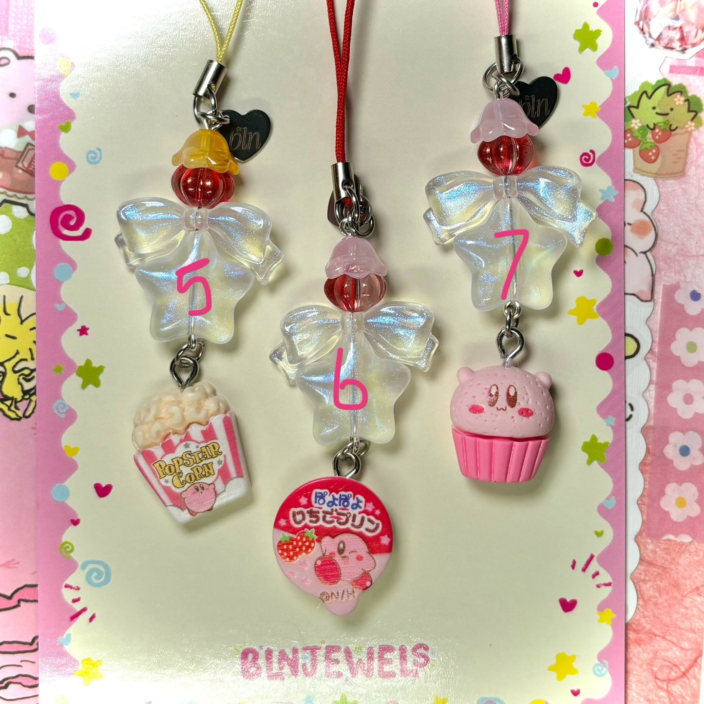 Kirby Phone Charms
