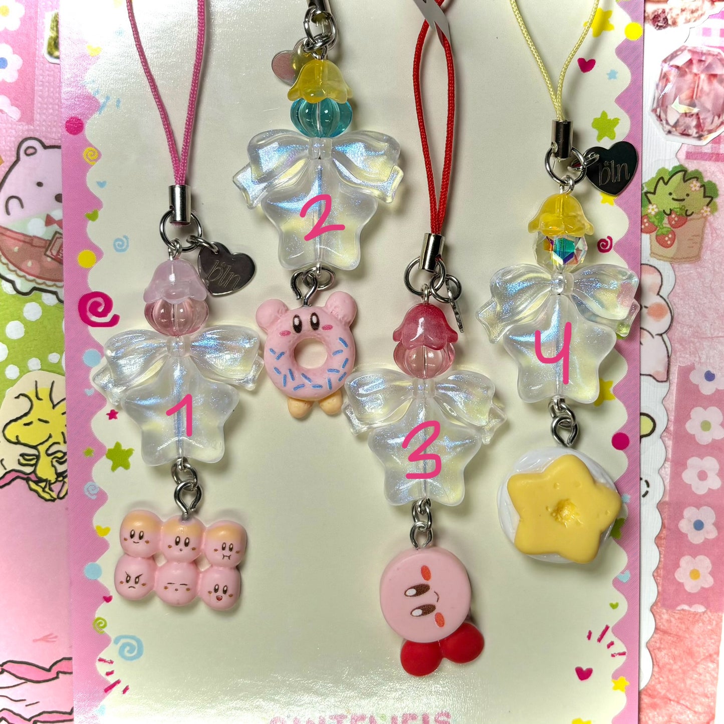 Kirby Phone Charms