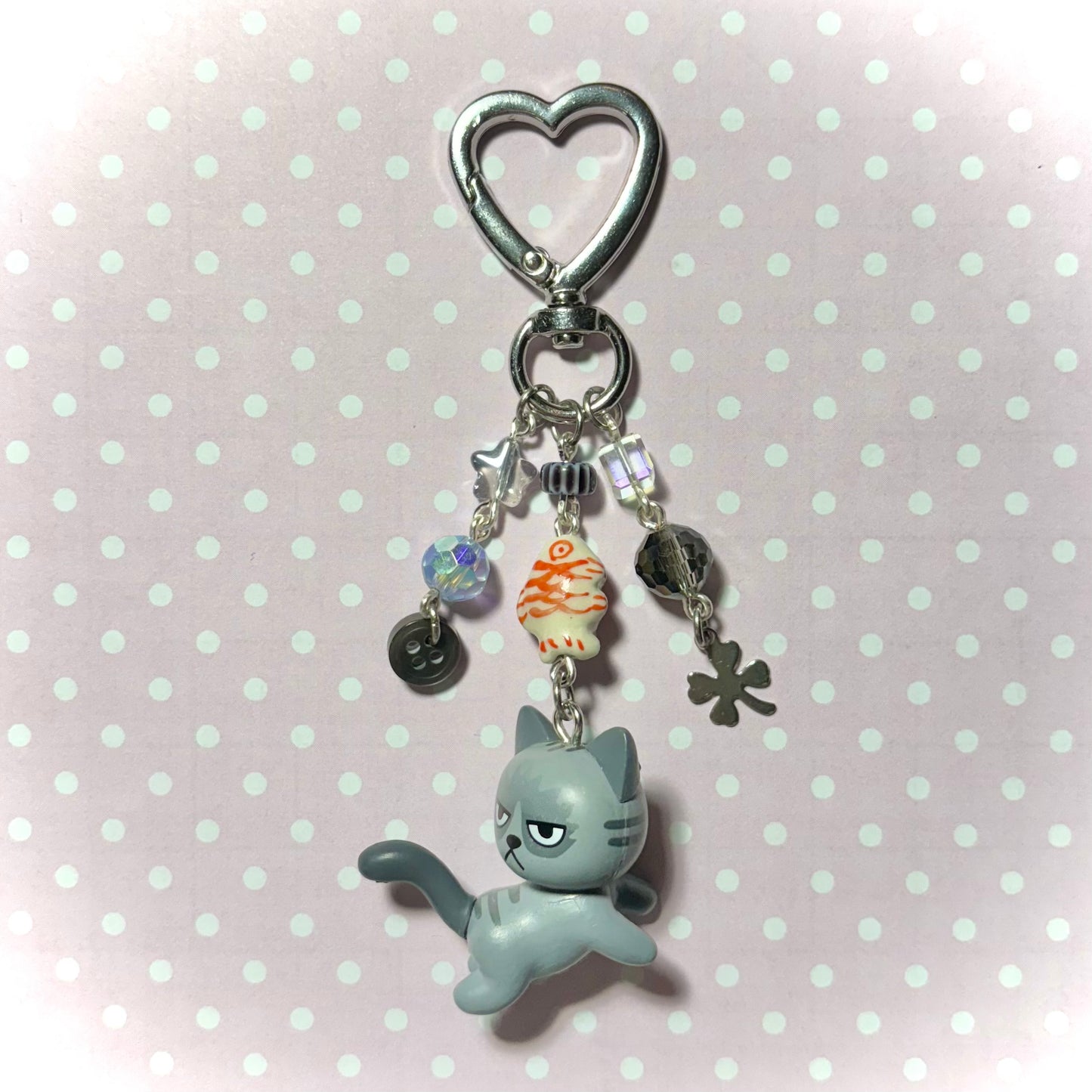 Angry Kitty Keychain