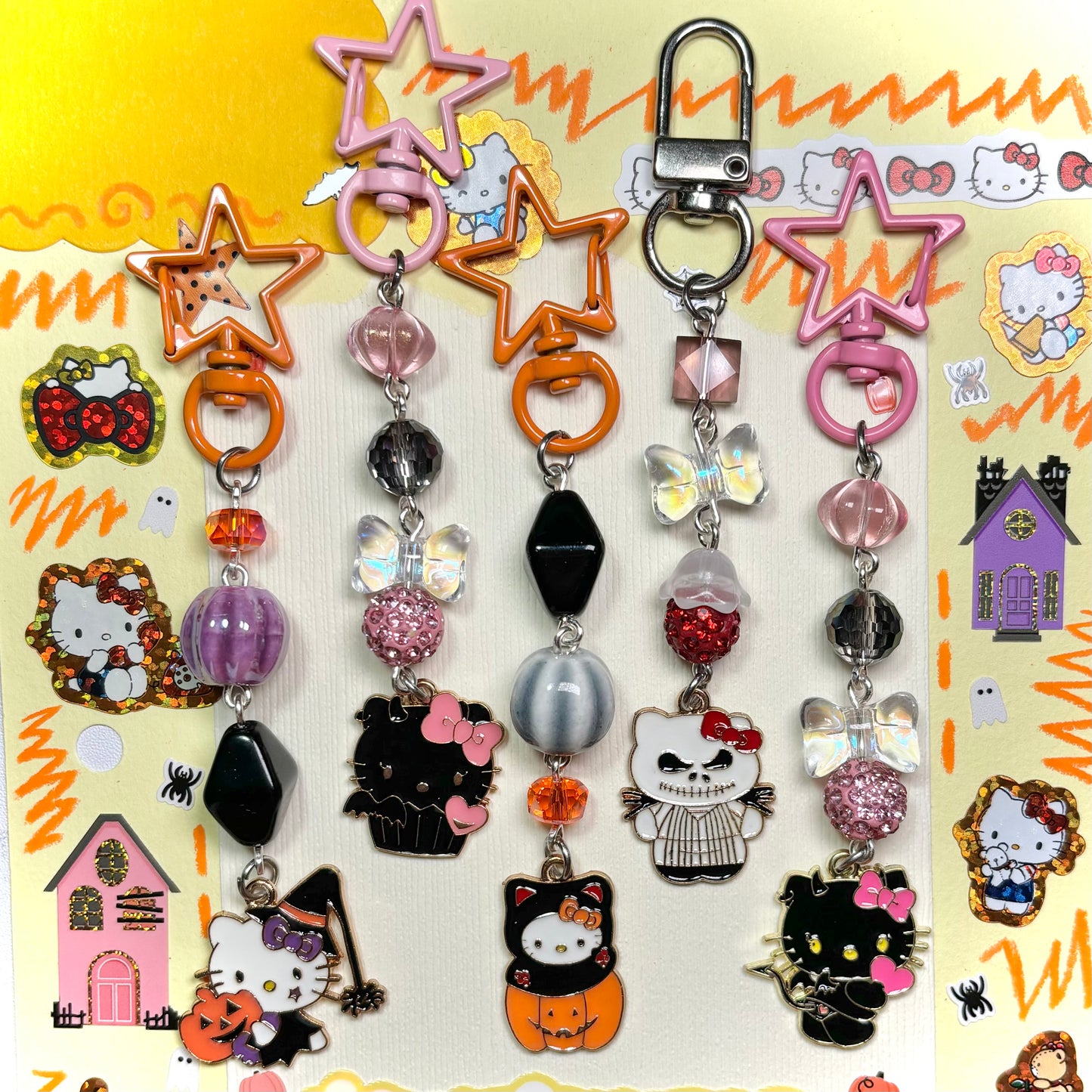 Hello Kitty Halloween Charms
