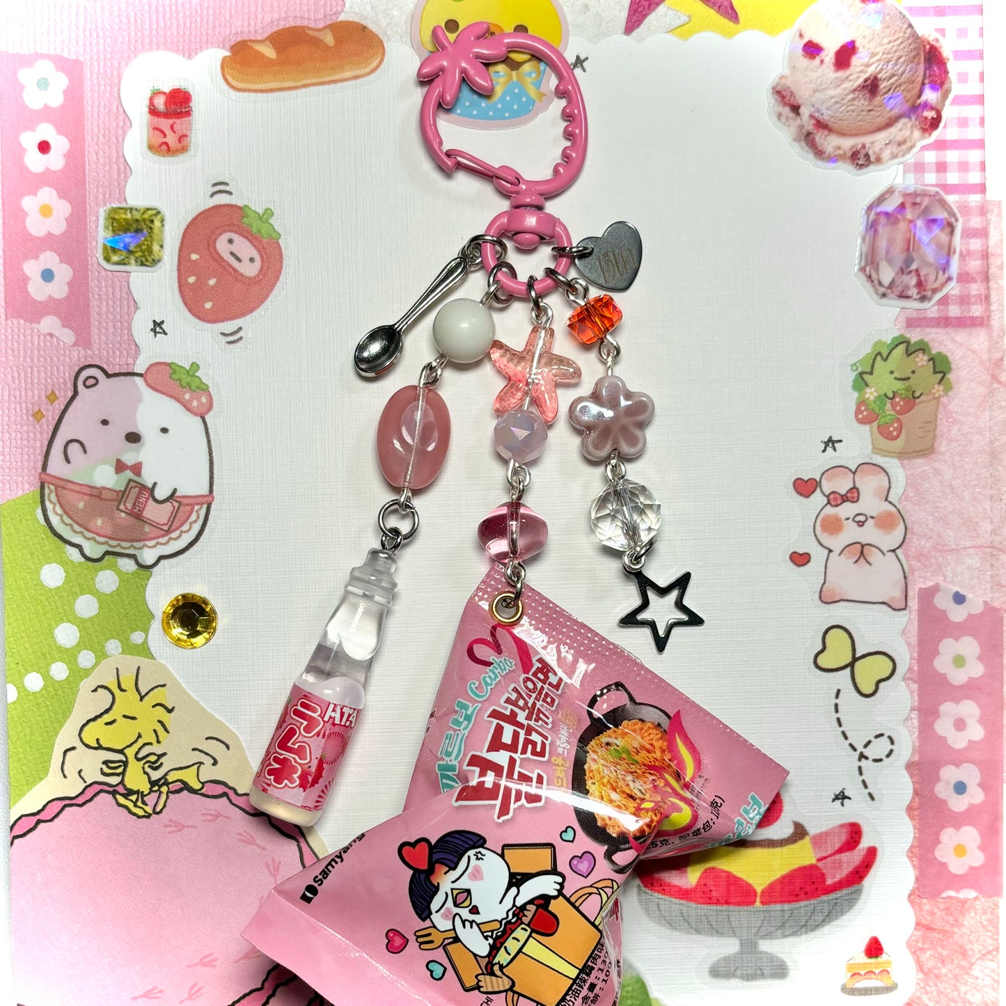 Buldak Noodles Keychain