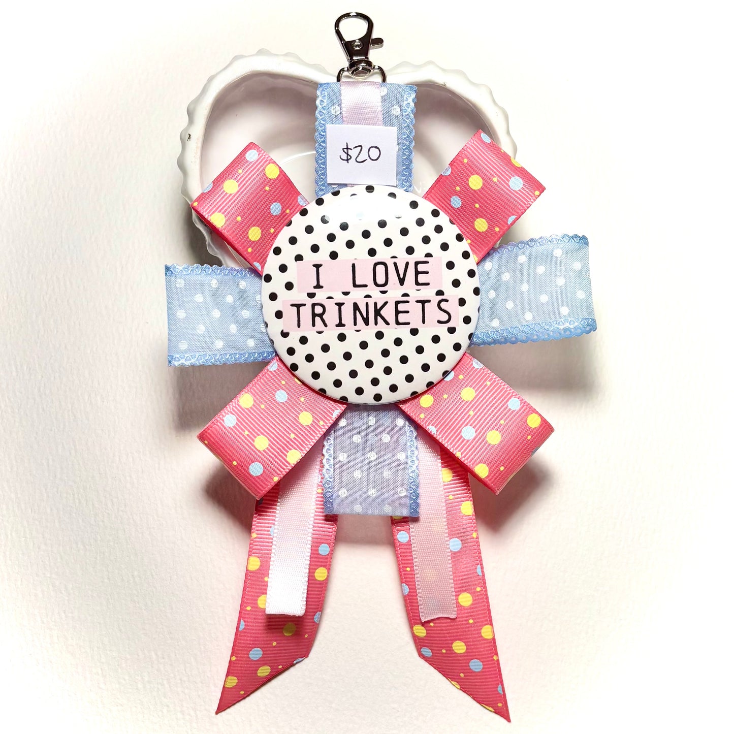 I ❤️ Trinkets Ribbon Keychain
