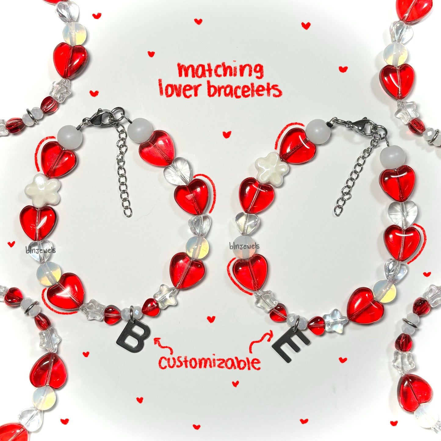CUSTOMIZABLE Initial Bracelet Set