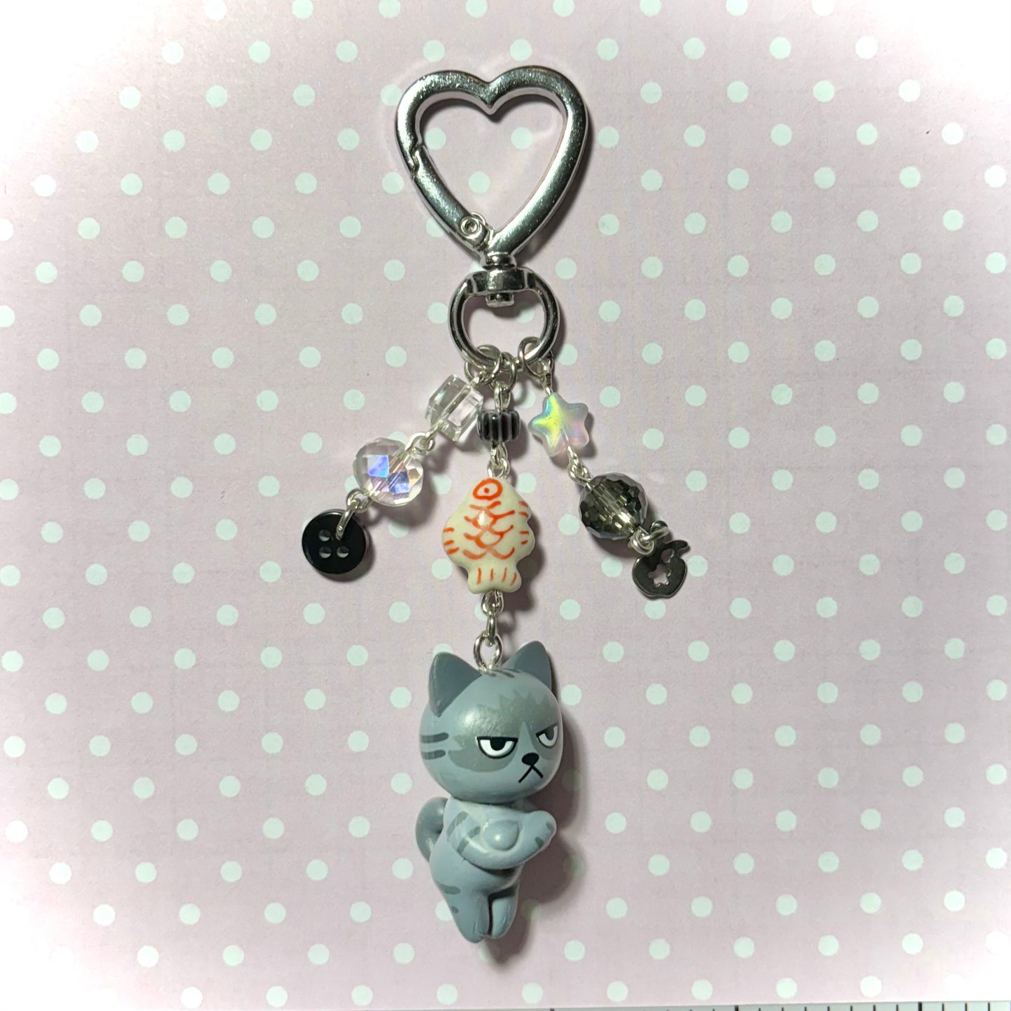 Angry Kitty Keychain