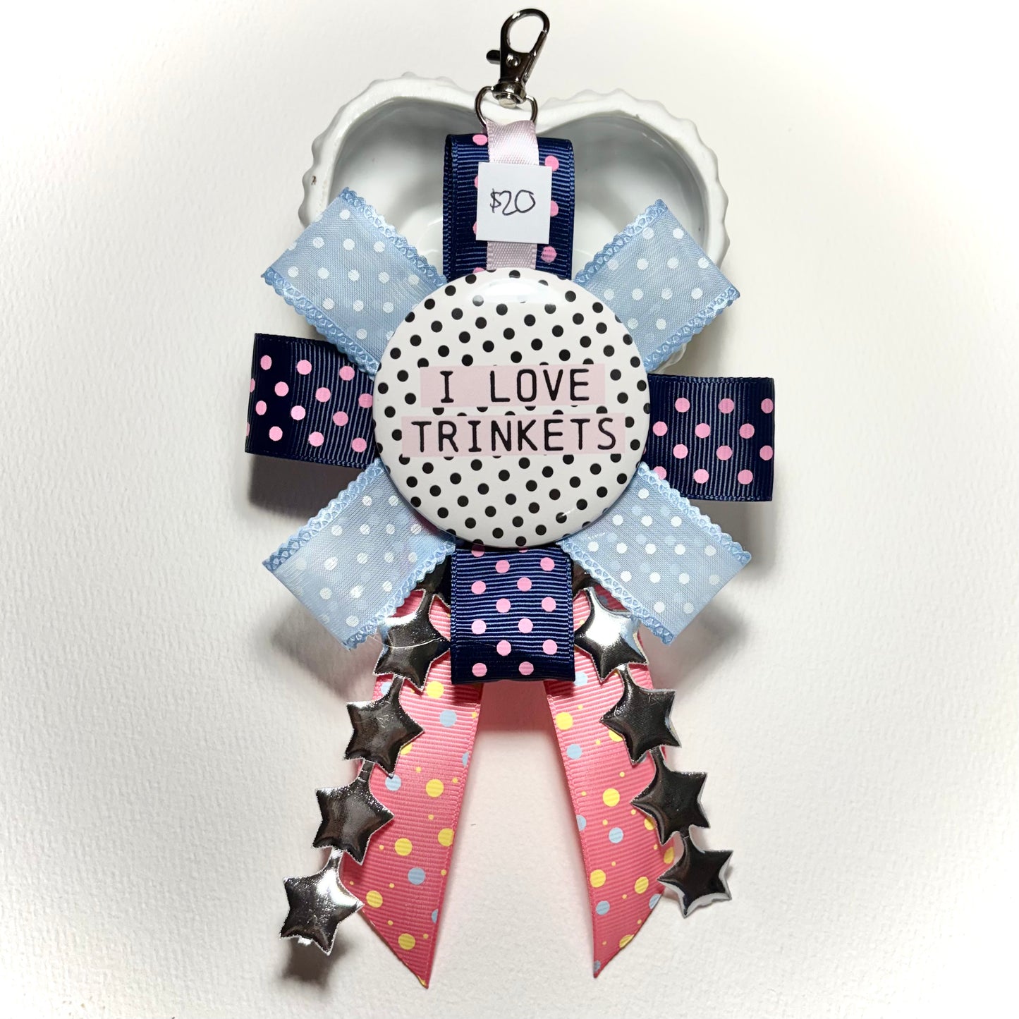 I ❤️ Trinkets Ribbon Keychain