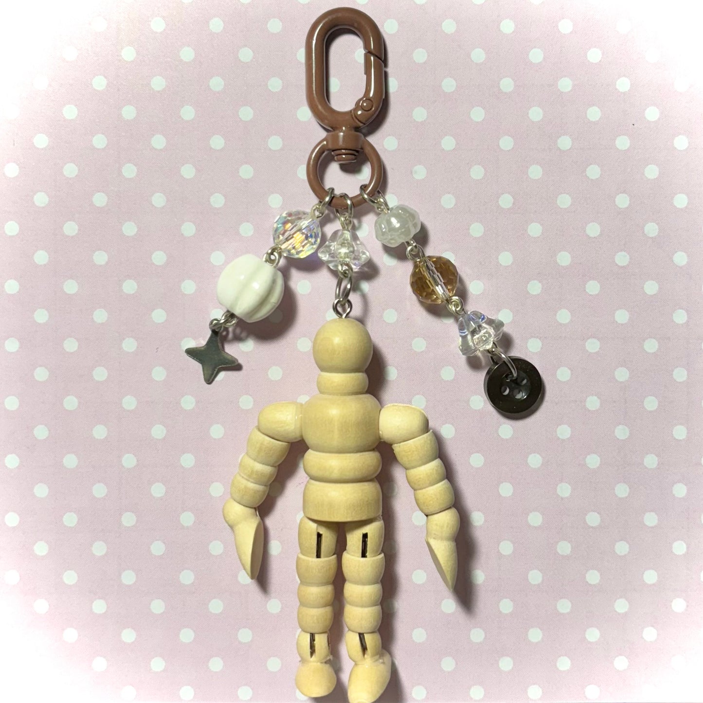 Wood Figure Keychain