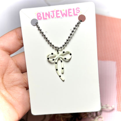 Polka Dot Necklace & Earrings