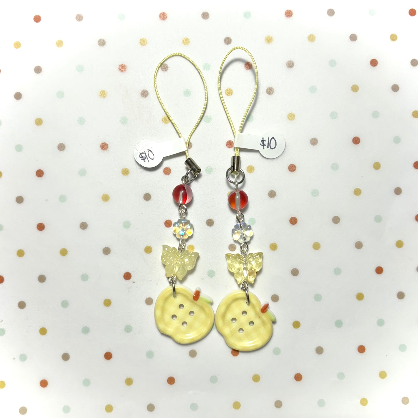 Yellow Apple Charm