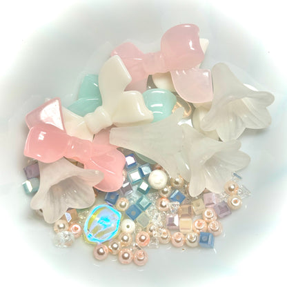 Pastel Bow Bead Bag