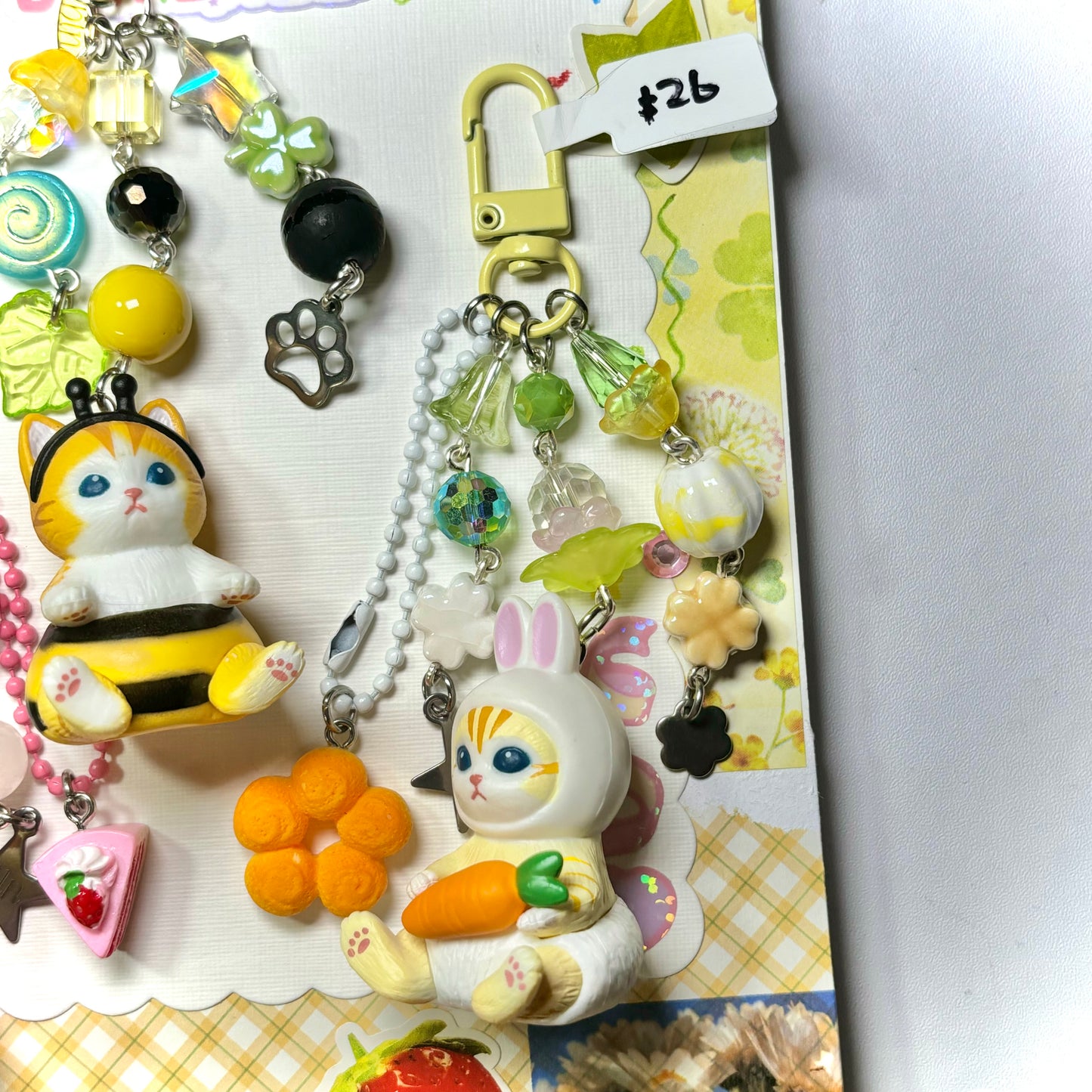 Bunny & Bee Mofusand Keychain
