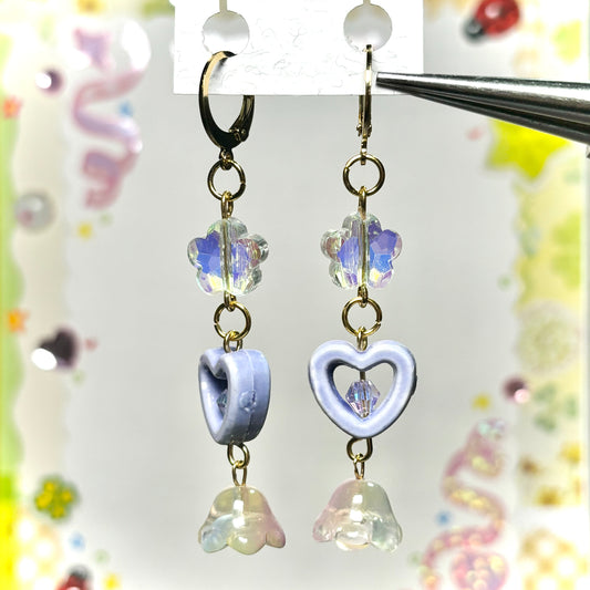 Gold Flower Earrings