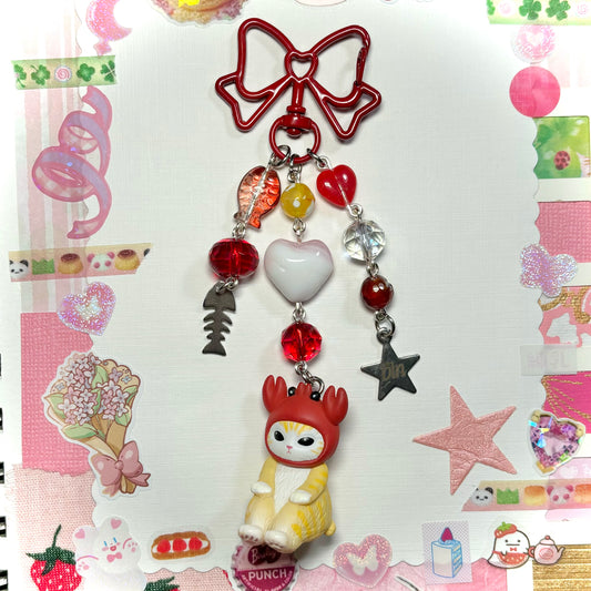 Lobster Kitty Keychain