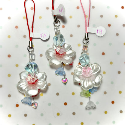 Sparkly Flower Charm