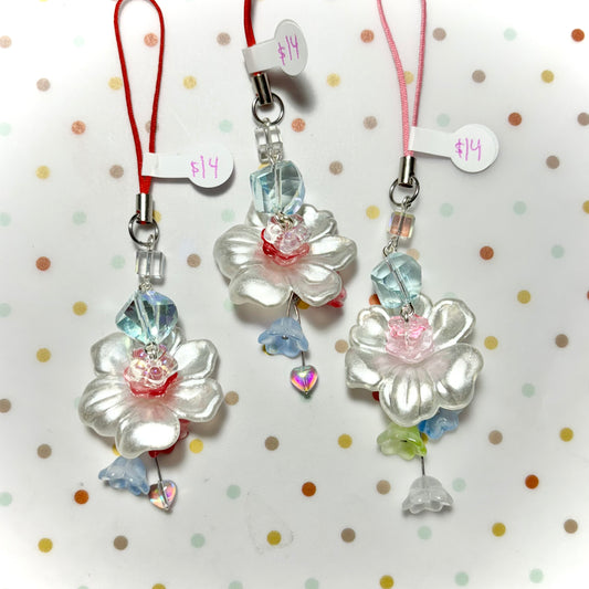 Sparkly Flower Charm