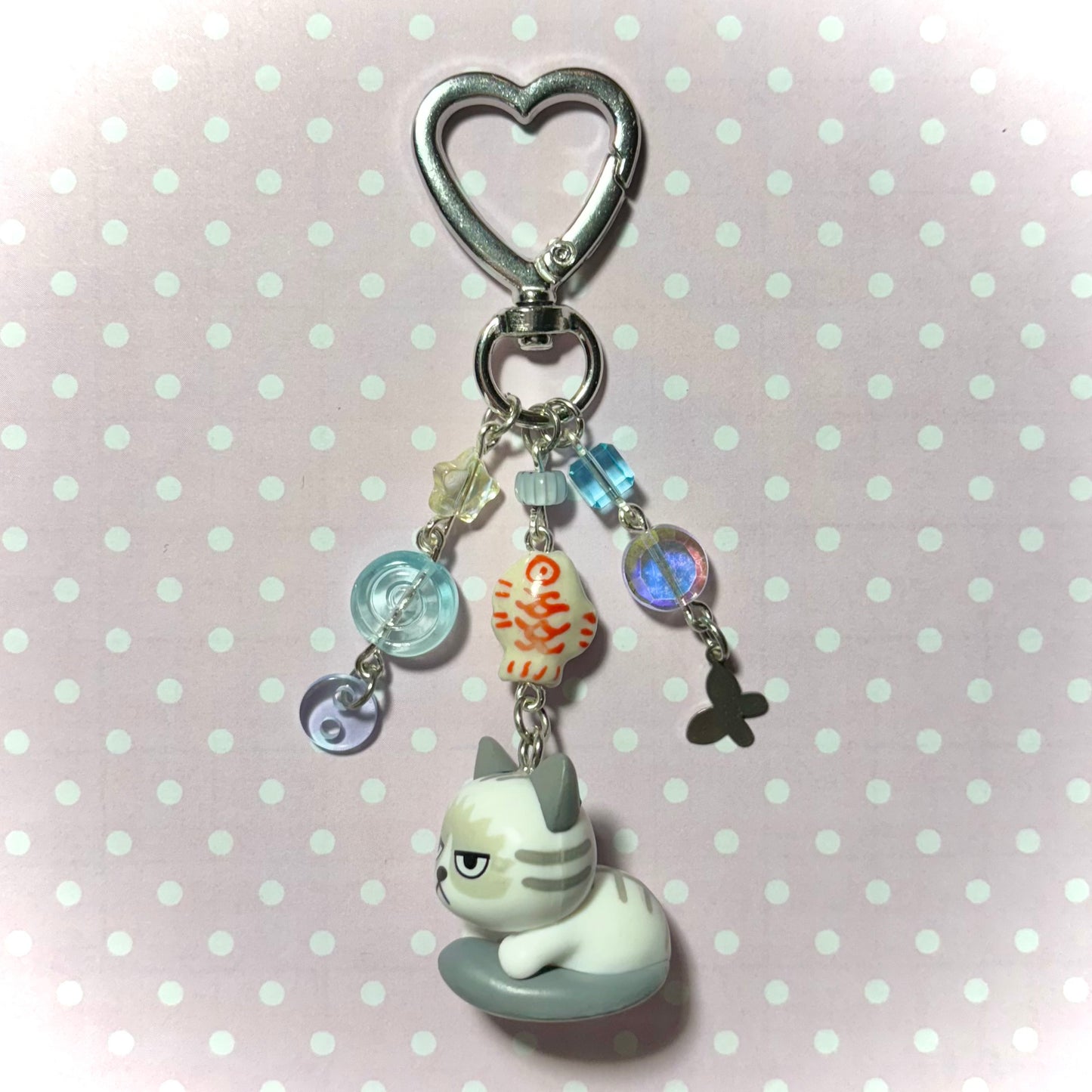 Angry Kitty Keychain