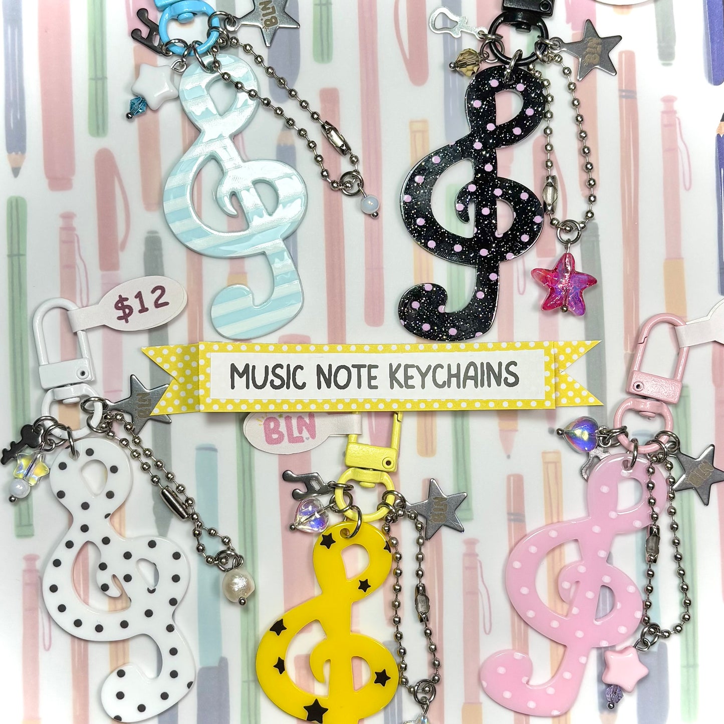 Music Note Keychain