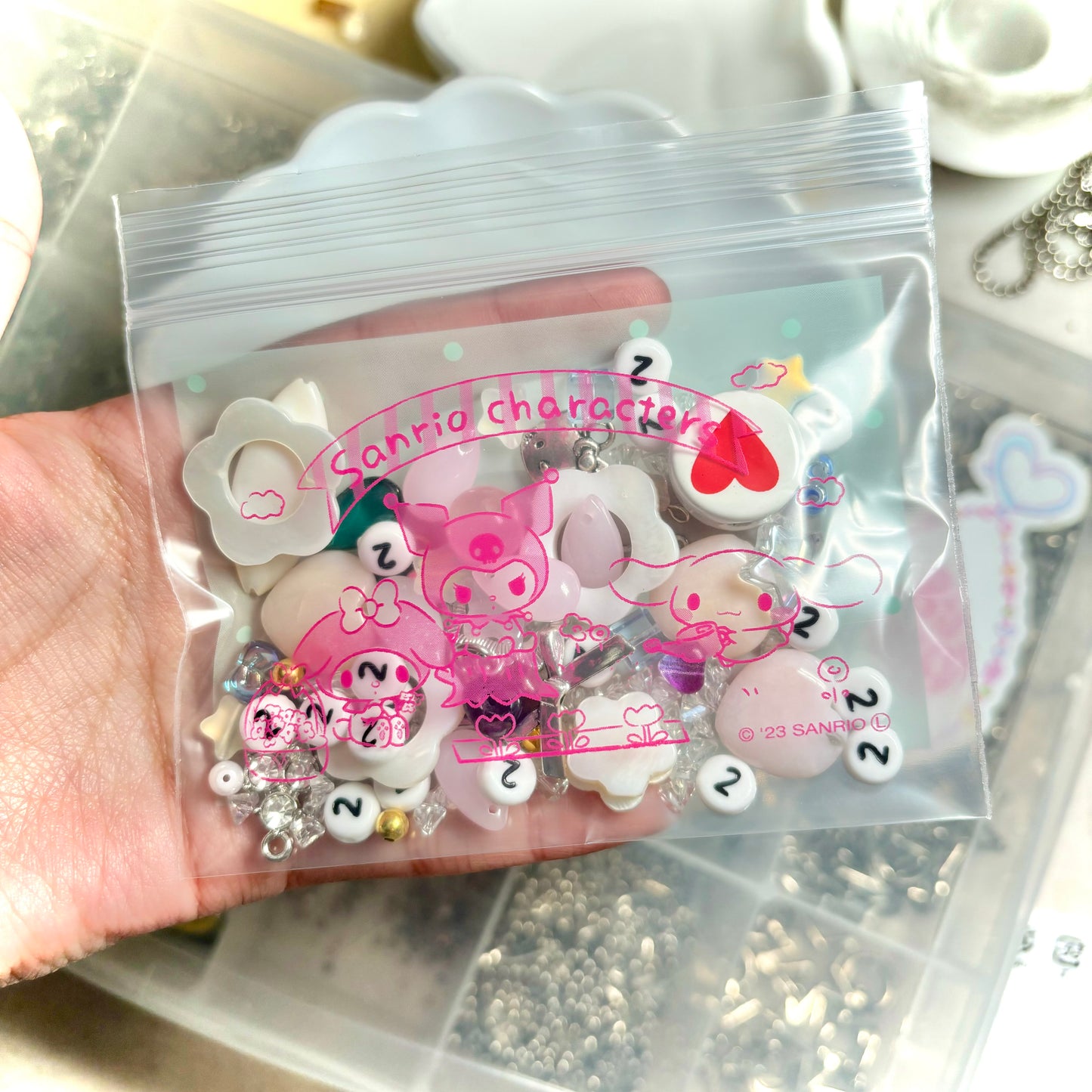 Girly Bead Bag