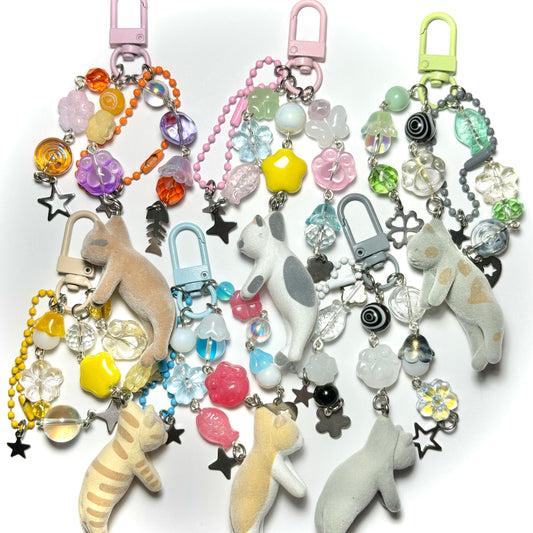 Sleepy Kitty Charms