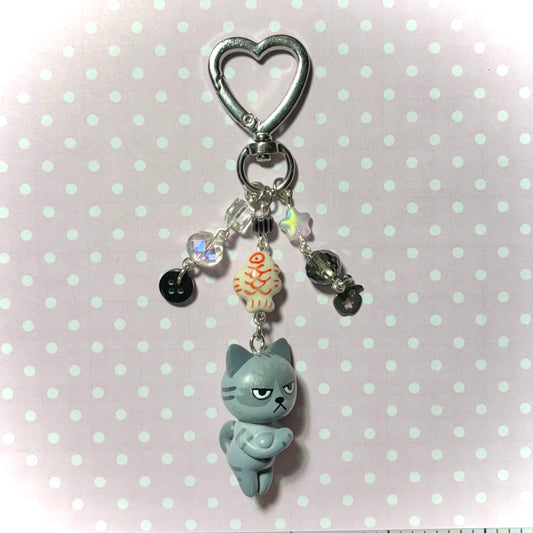 Angry Kitty Keychain