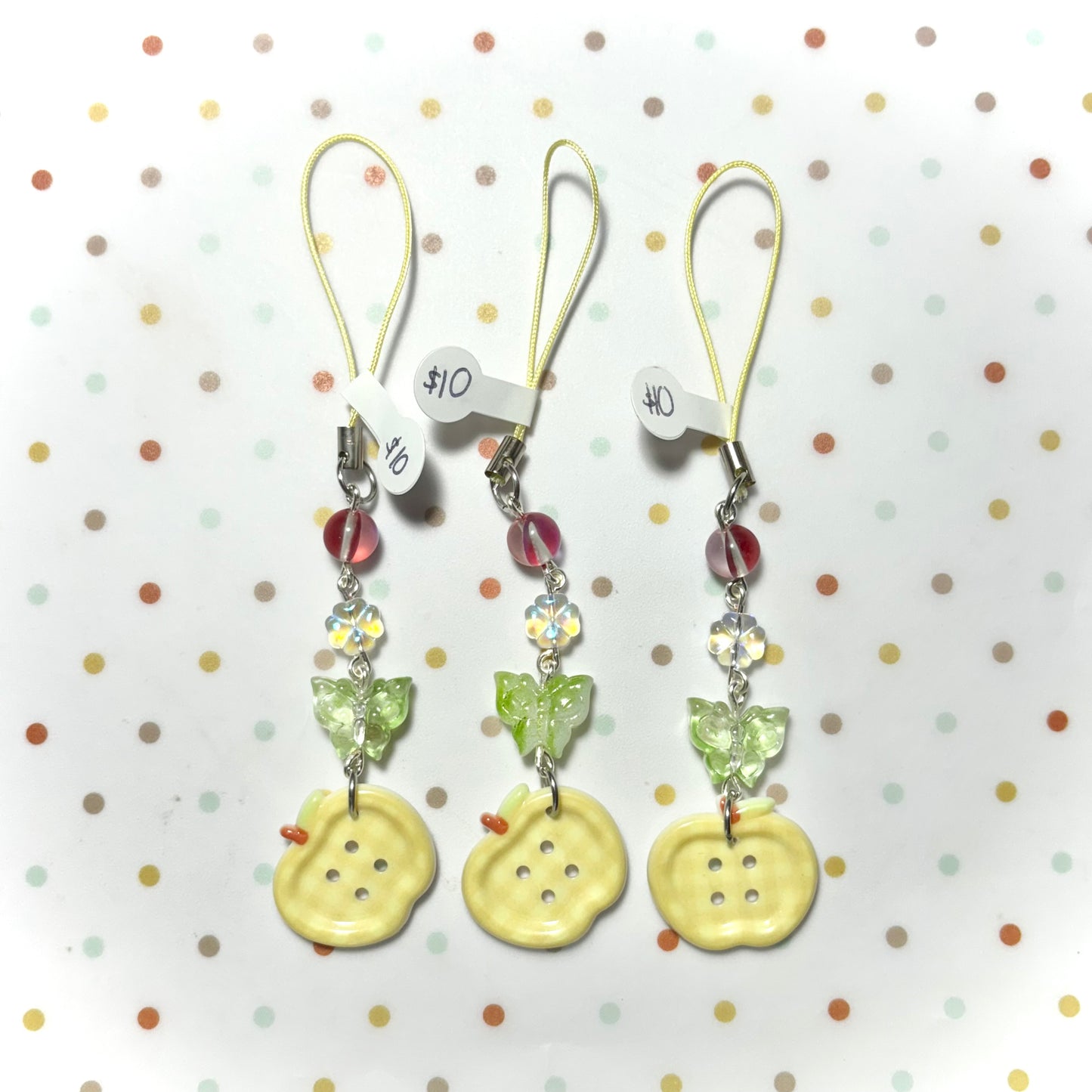 Yellow Apple Charm