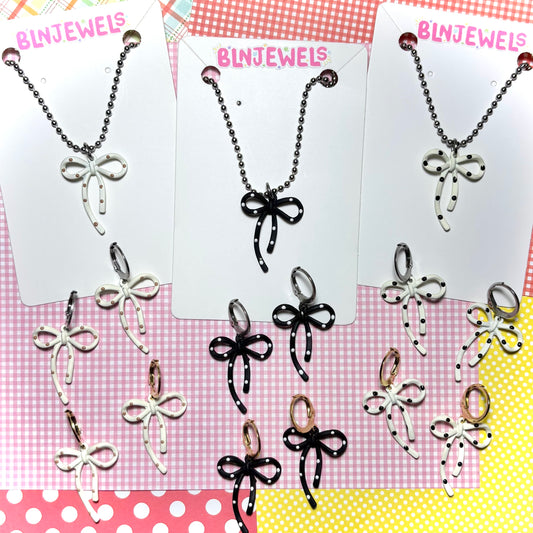Polka Dot Necklace & Earrings