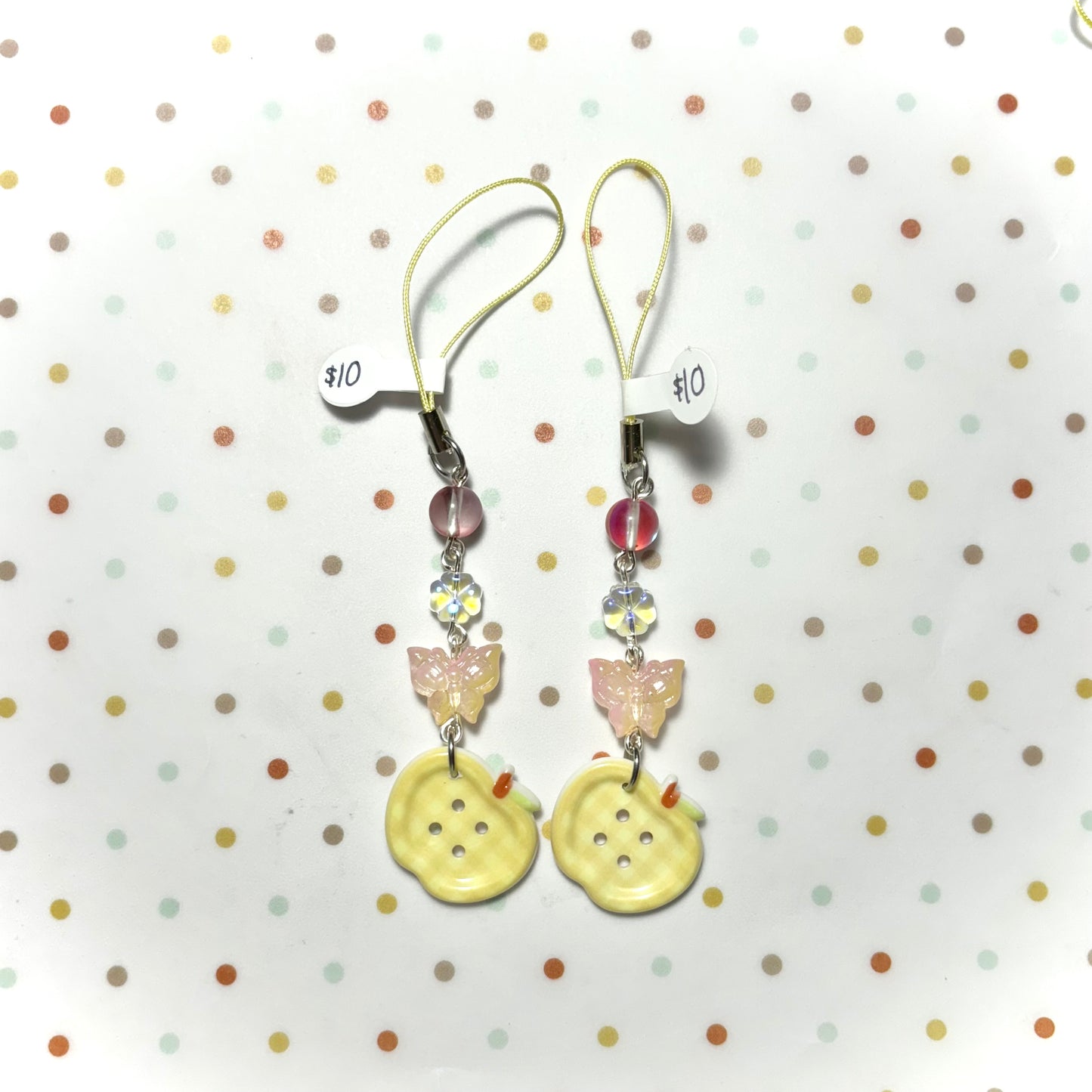 Yellow Apple Charm