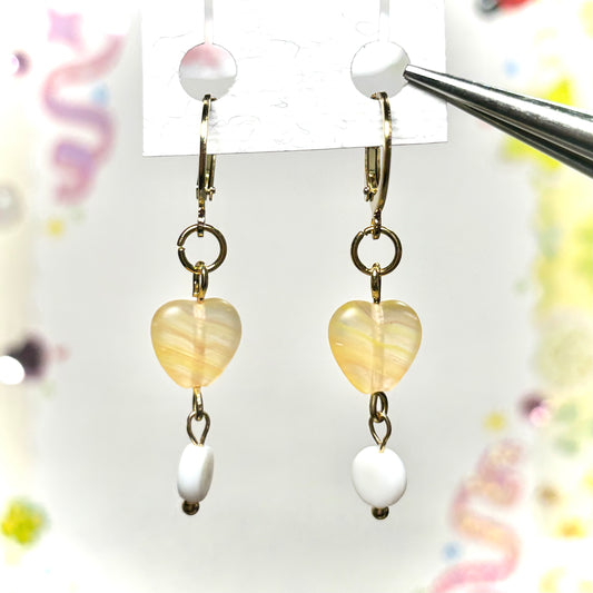 Gold Heart Earrings