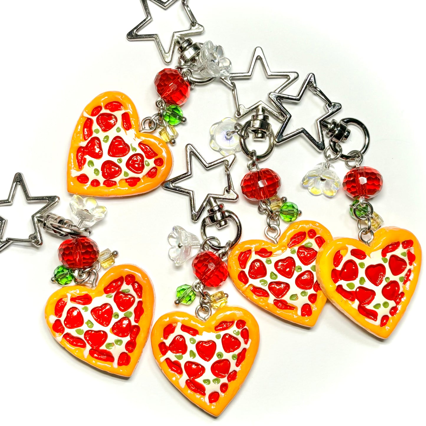 Heart Pizza Charms