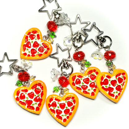 Heart Pizza Charms