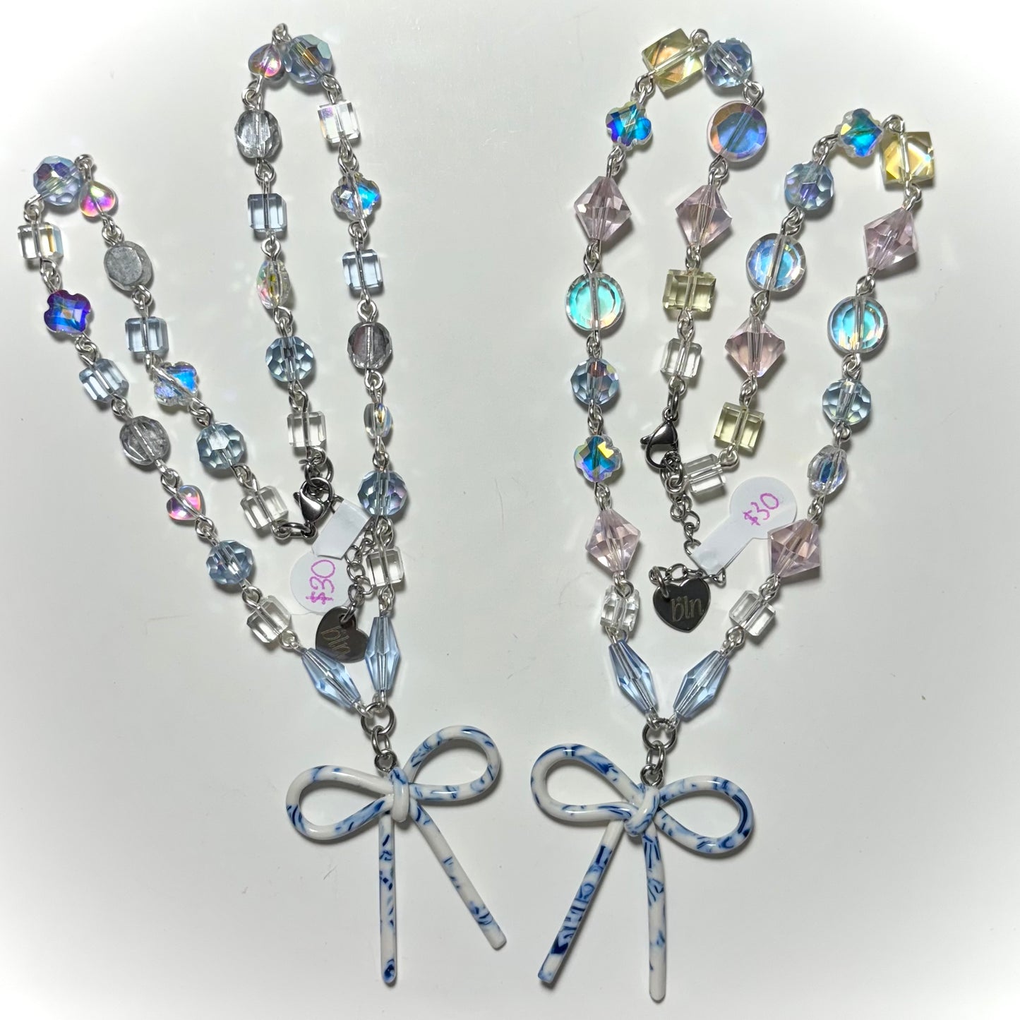Icy Bow Necklaces ❄️